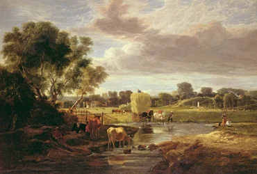 Trowse Meadows, in der Nähe von Norwich, 1828